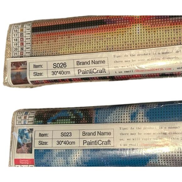 NIP Two Painticraft Diamond Painting Kits Beads/Canvas Size 30*40 cm - Picture 4 of 4